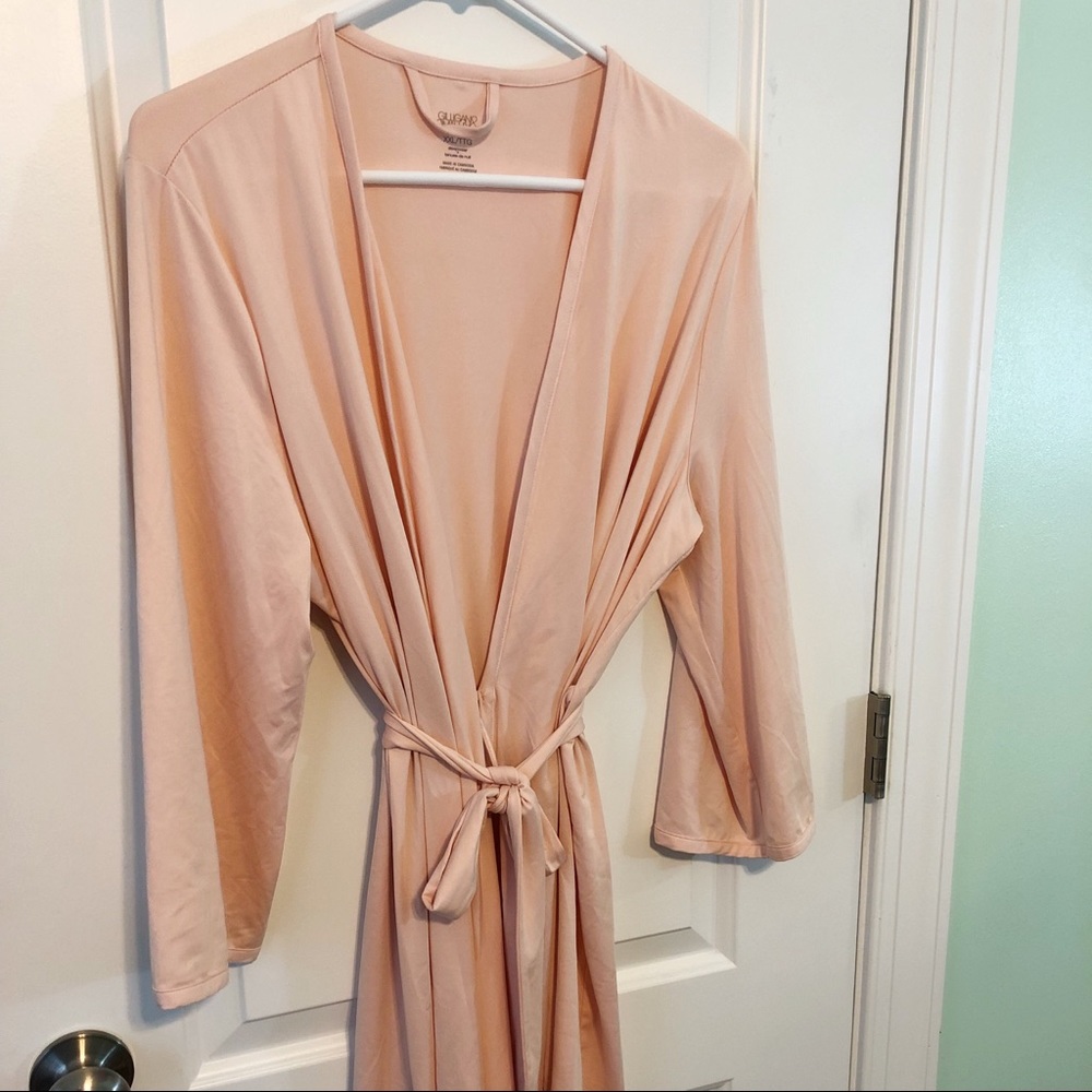 cozy peach sleep robe